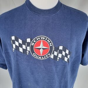 Vintage Schwinn Bicycles Blue T-Shirt Adult 2XL Quality Boulder Colorado XXL
